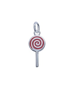 Lollipop Shaped Silver Charms CH-320-C